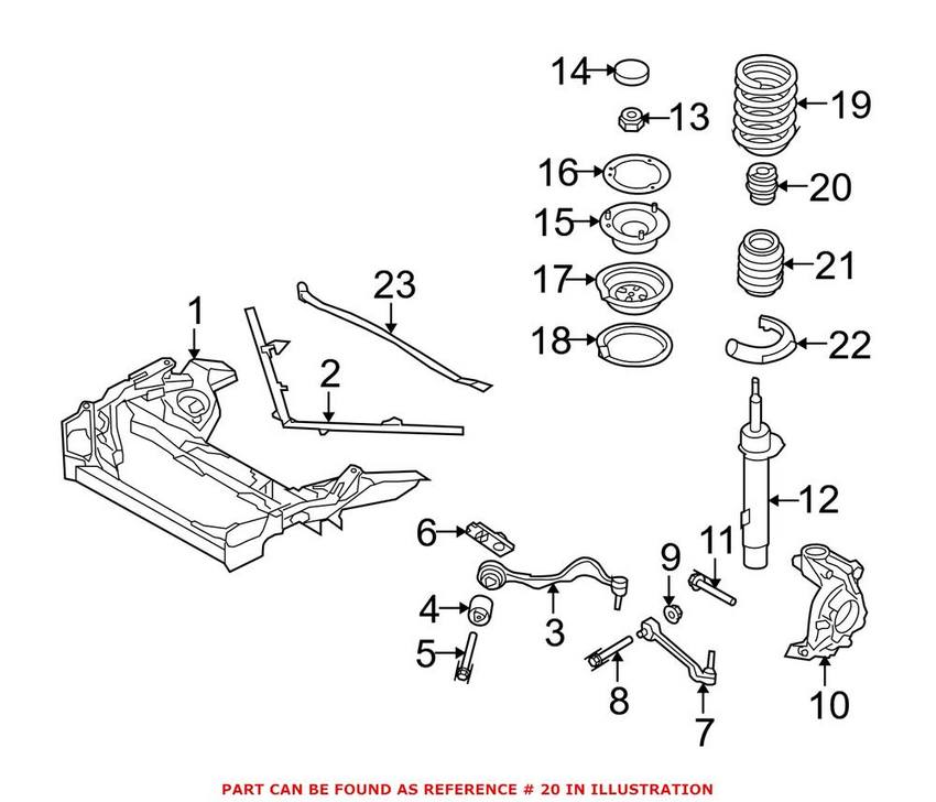 Suspension Strut Bumper – Front