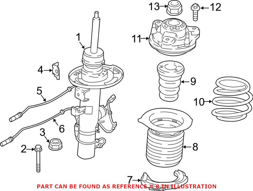 Suspension Strut Bellows – Front