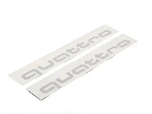 'Quattro' Script Door Graphics Kit - Ice silver Metallic