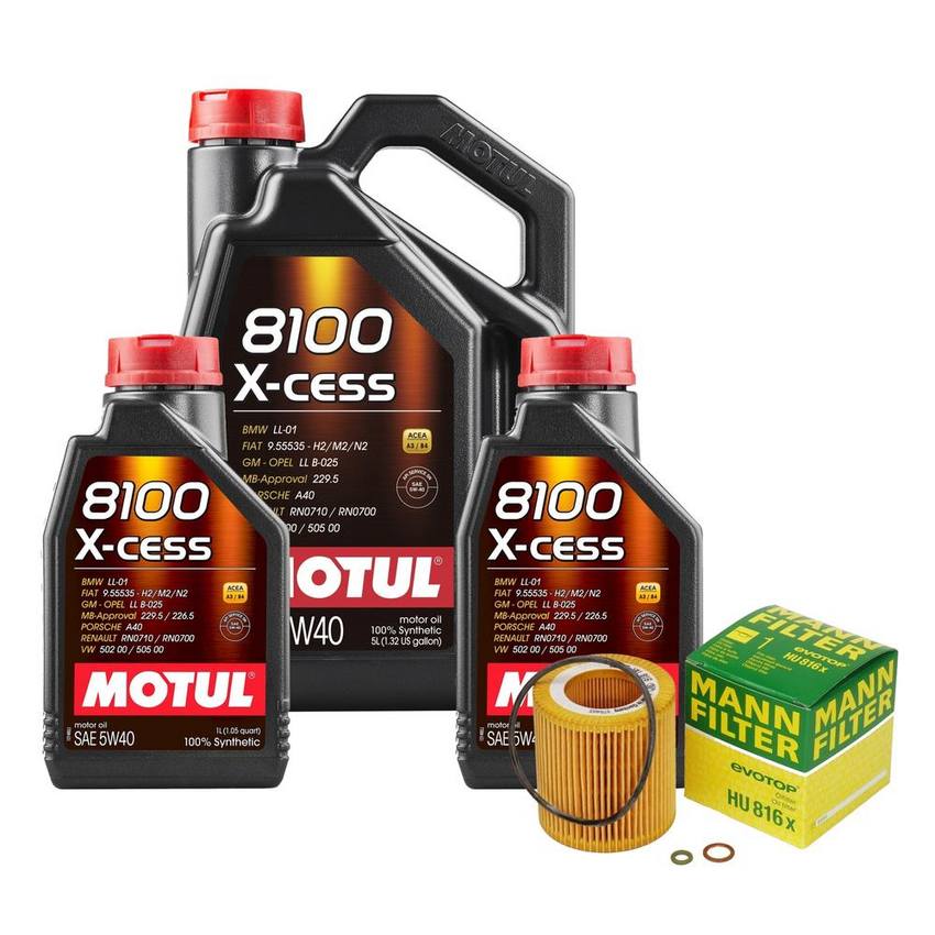 BMW Engine Oil Change Kit – Motul 11427953129 (5W40) (X-CESS 8100)