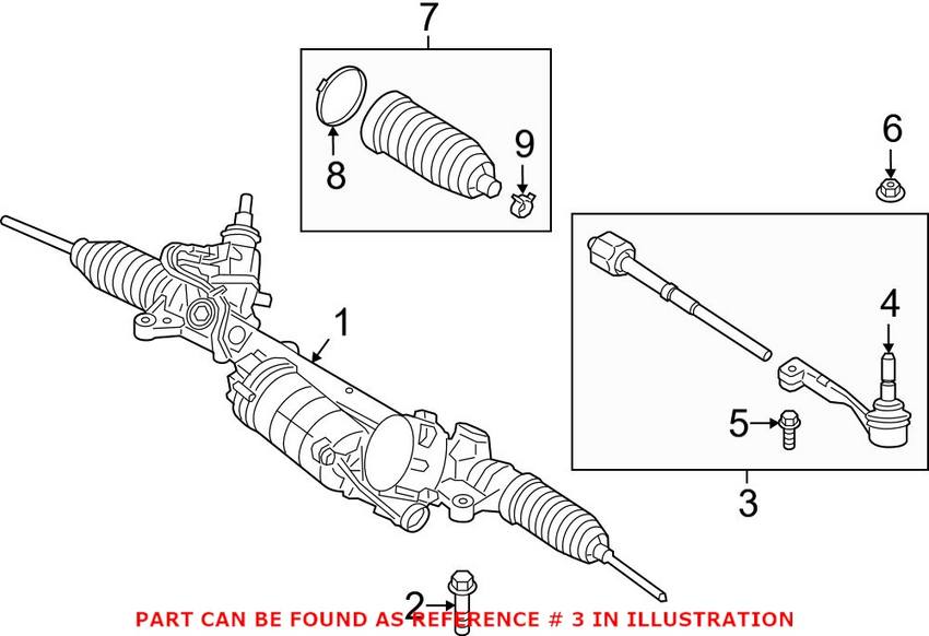 Steering Tie Rod Assembly – Front Driver Side (Without Sport Steering)