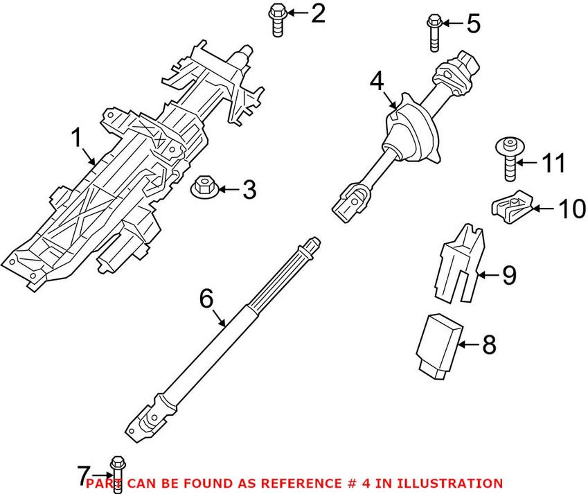 Steering Shaft Universal Joint – Upper