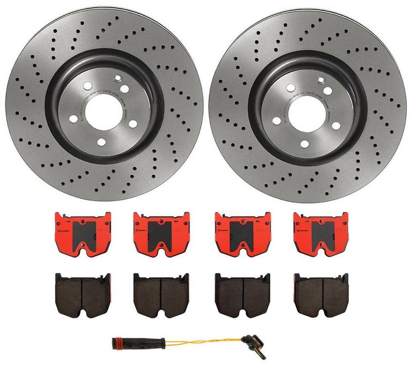 Brembo Brake Pads and Rotors Kit – Front (360mm) (Ceramic)