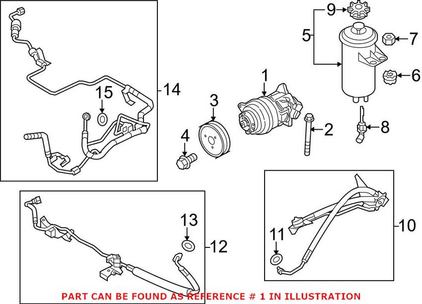 Power Steering Pump (Without Active Steering) (Adaptive Control Suspension)