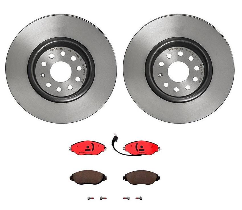 Audi VW Brakes Kit – Pads and Rotors Front (340mm) (Ceramic) 8V0698151C – Brembo 3250562KIT