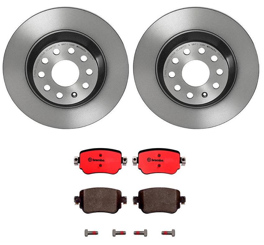 Audi Brembo Brake Kit – Pads and Rotors Rear (300mm) (Ceramic) 7N0698451A – Brembo 3269306KIT