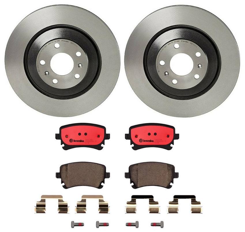 Audi Brembo Brake Kit – Pads and Rotors Rear (335mm) (Ceramic) 8E0698451P – Brembo 3269308KIT