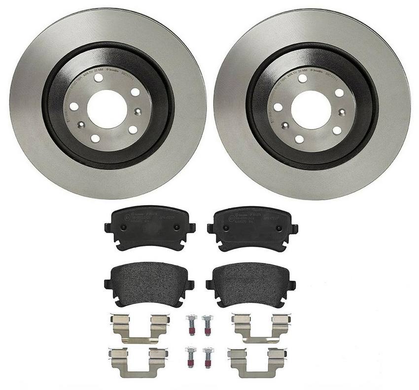 Audi Brembo Brake Kit – Pads and Rotors Rear (335mm) (Low-Met) 8E0698451P – Brembo 3269310KIT