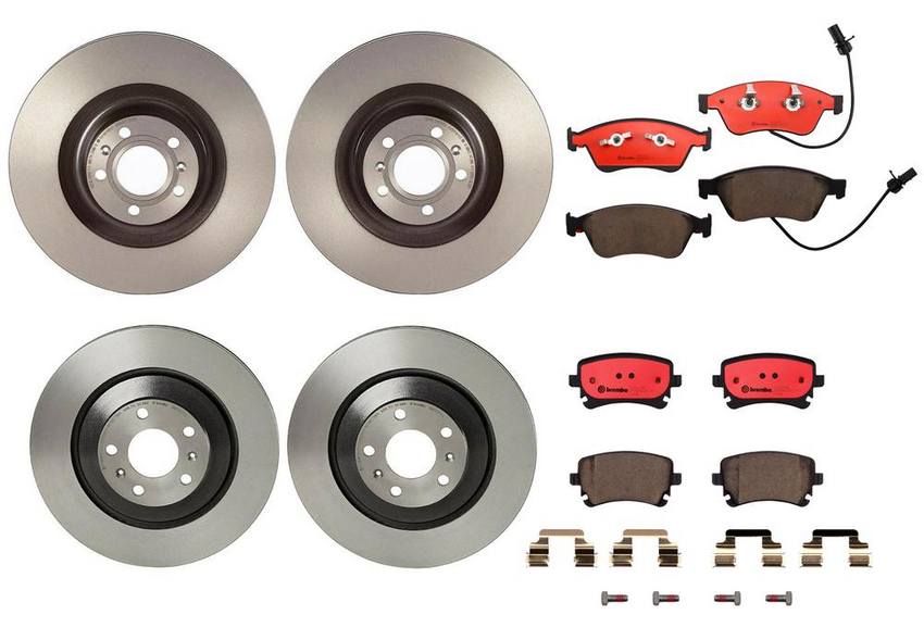 Brembo Brake Pads and Rotors Kit – Front and Rear (360mm/335mm) (Ceramic)