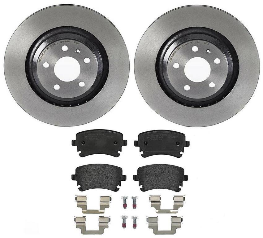 Audi Brembo Brake Kit – Pads and Rotors Rear (330mm) (Low-Met) 8E0698451P – Brembo 3269315KIT