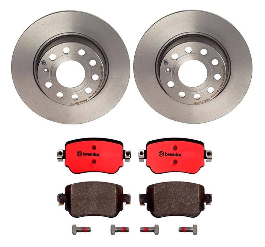 VW Brembo Brakes Kit – Pads and Rotors Rear (272mm) (Ceramic) 7N0698451A – Brembo 3269316KIT