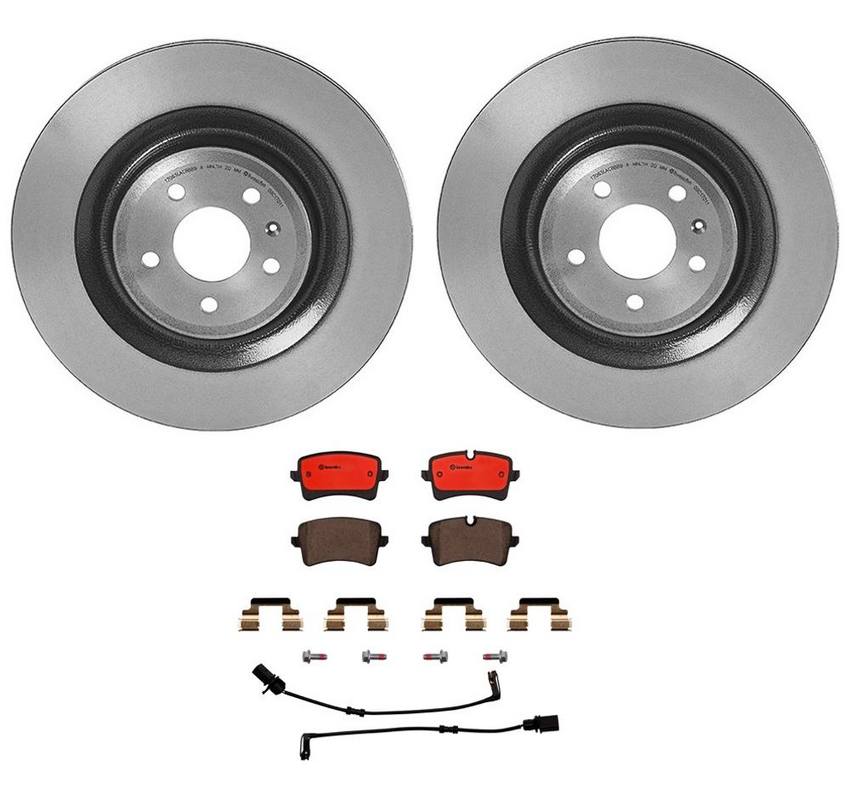 Audi Brembo Brake Kit – Pads and Rotors Rear (356mm) (Ceramic) 4H0698451K – Brembo 3269382KIT