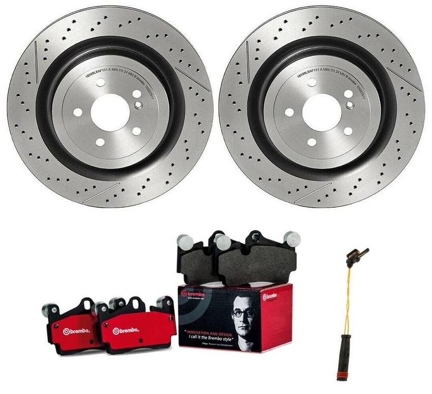 Mercedes Brembo Brakes Kit – Pads and Rotors Rear (360mm) (Ceramic) 2314230212 – Brembo 3269385KIT