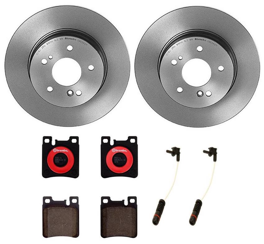 Mercedes Brembo Brakes Kit – Pads and Rotors Rear (290mm) (Ceramic) 129423041264 – Brembo 3274571KIT