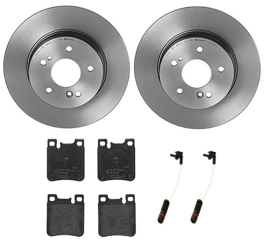 Mercedes Brembo Brakes Kit – Pads and Rotors Rear (290mm) (Low-Met) 129423041264 – Brembo 3274573KIT