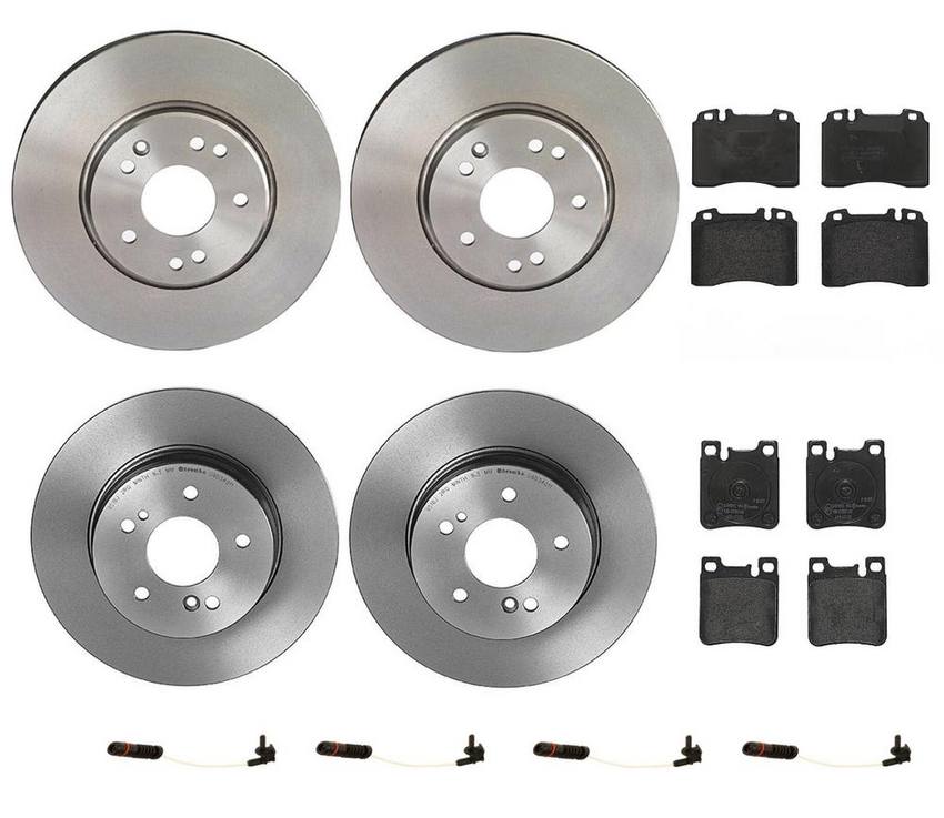 Brembo Brake Pads and Rotors Kit – Front and Rear (300mm/290mm) (Low-Met)