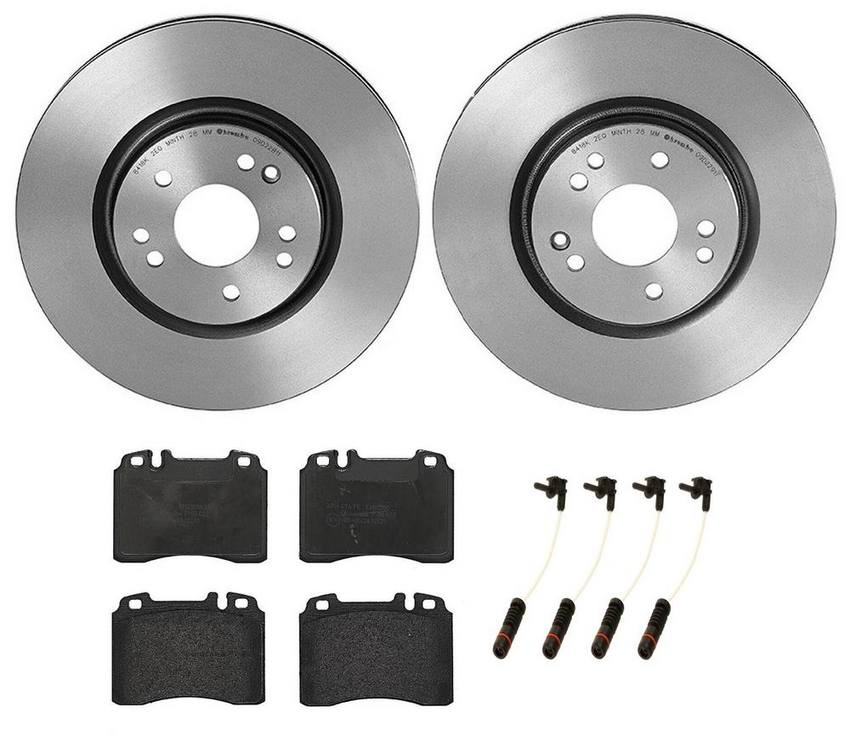 Mercedes Brakes Kit – Brembo Pads and Rotors Front (320mm) (Low-Met) 129421171264 – Brembo 3274671KIT