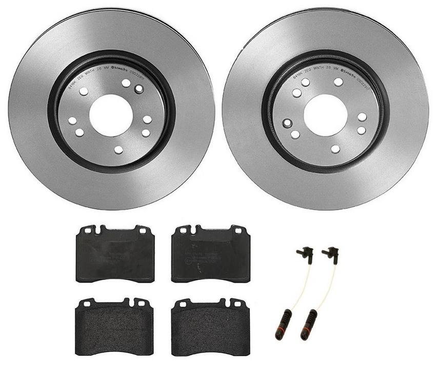 Mercedes Brakes Kit – Brembo Pads and Rotors Front (320mm) (Low-Met) 129421171264 – Brembo 3274672KIT