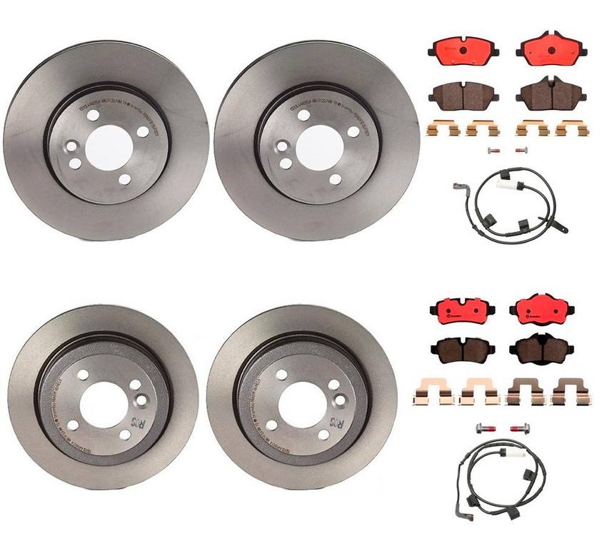 Mini Brakes Kit – Pads & Rotors Front and Rear (280mm/259mm) (Ceramic) 34216794059 – Brembo 3274679KIT