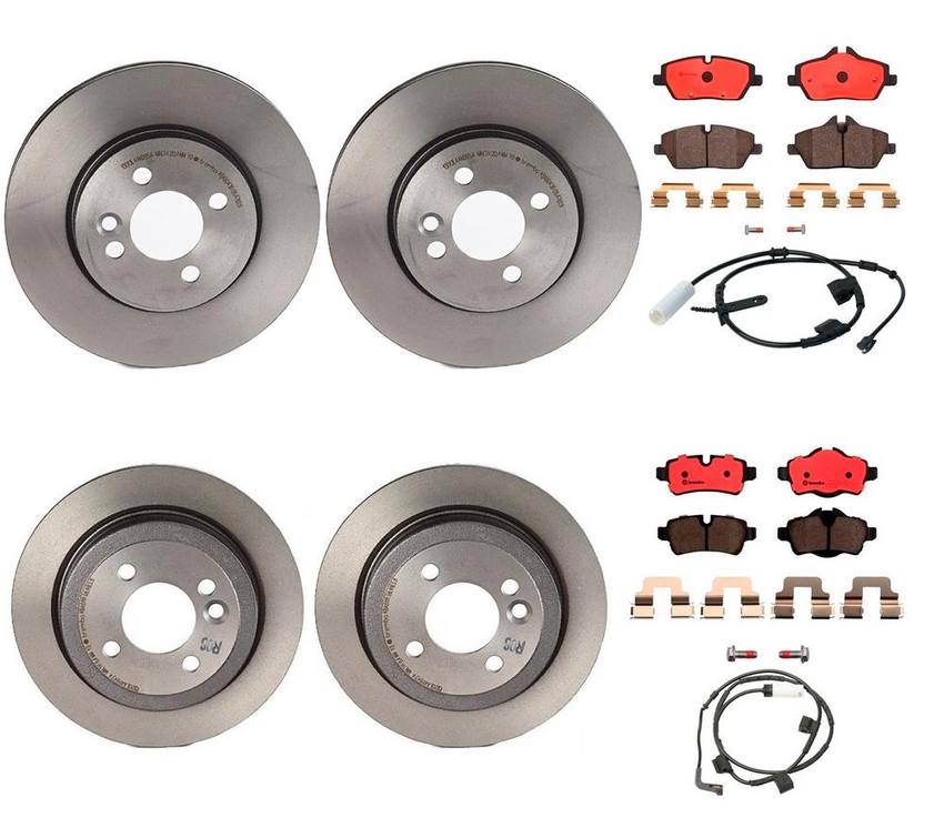 Mini Brakes Kit – Pads & Rotors Front and Rear (280mm/259mm) (Ceramic) 34216794059 – Brembo 3274681KIT