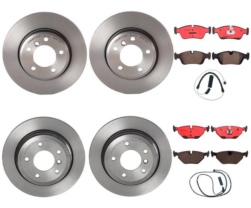 BMW Brembo Brake Kit – Pads &  Rotors Front and Rear (300mm/294mm) (Ceramic) 34356751311 – Brembo 3281314KIT