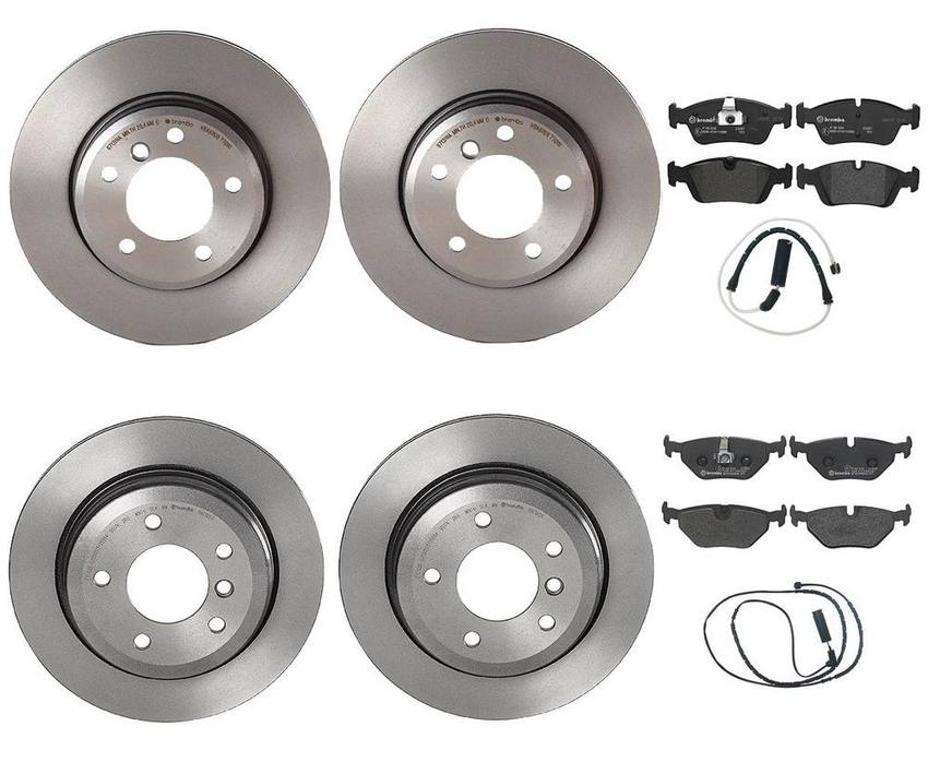 BMW Brembo Brake Kit – Pads &  Rotors Front and Rear (300mm/294mm) (Low-Met) 34356751311 – Brembo 3281316KIT