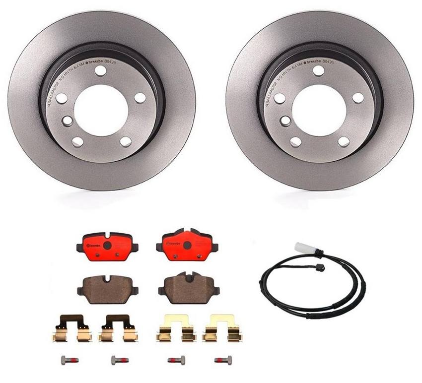 Mini Brembo Brakes Kit – Pads and Rotors Rear (280mm) (Ceramic) 34359804834 – Brembo 3286074KIT