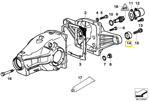 IRP - Differential aluminium bushings BMW E36 (IRPDB-36AL)