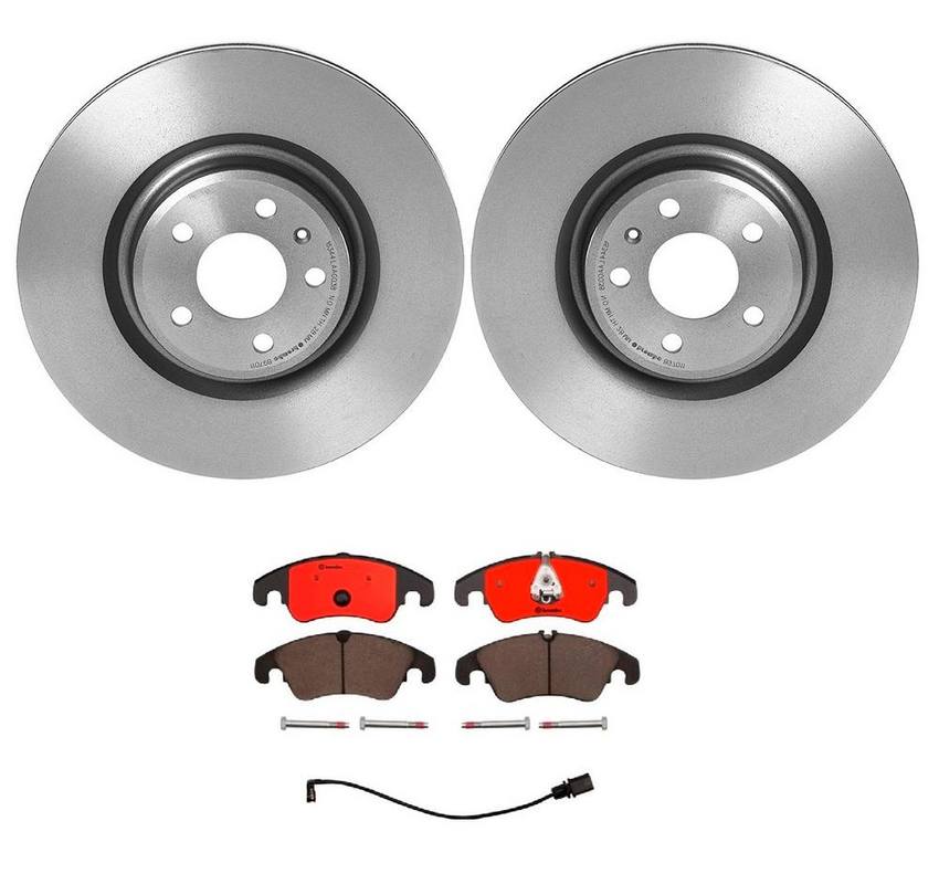 Audi Brake Kit – Pads and Rotors Front (345mm) (Ceramic) 8R0698151A – Brembo 3326154KIT