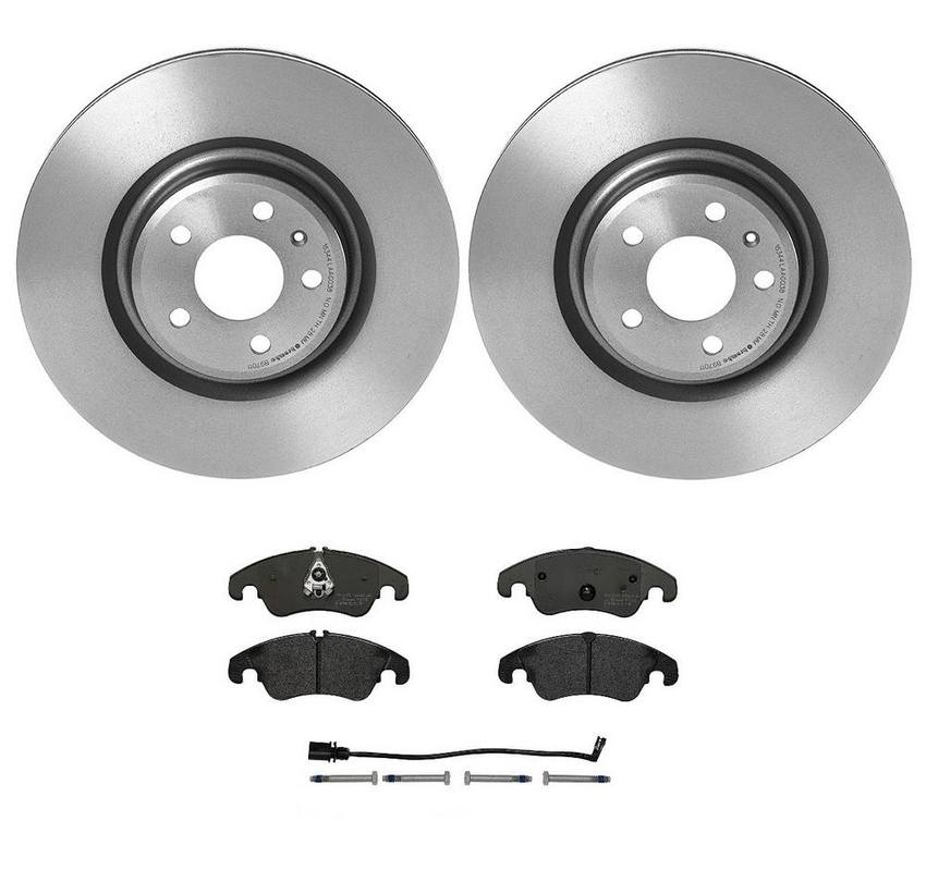 Audi Brake Kit – Pads and Rotors Front (345mm) (Low-Met) 8R0698151A – Brembo 3326156KIT