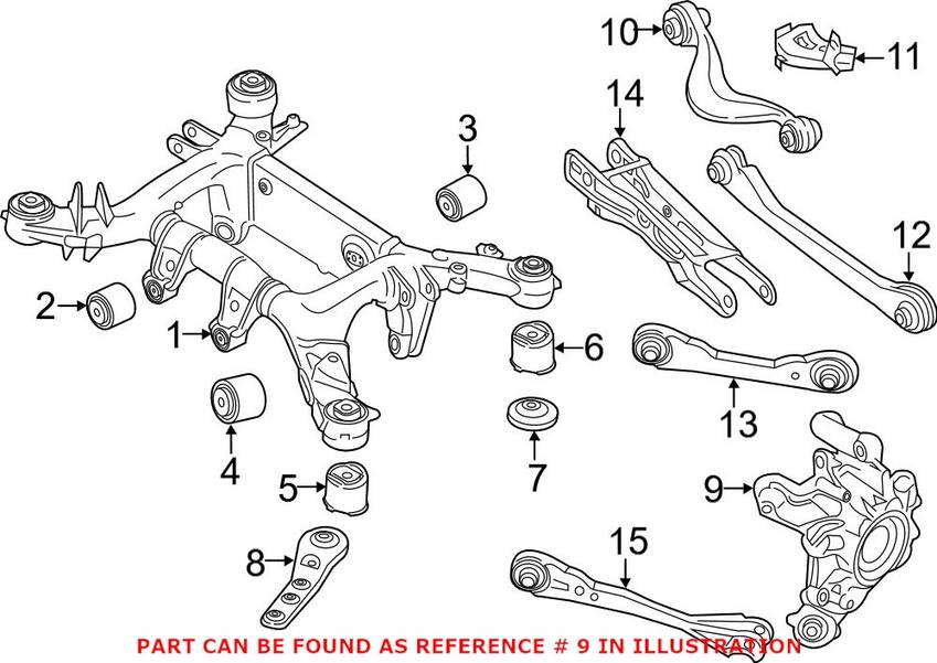 Suspension Knuckle – Rear Pasenger Side