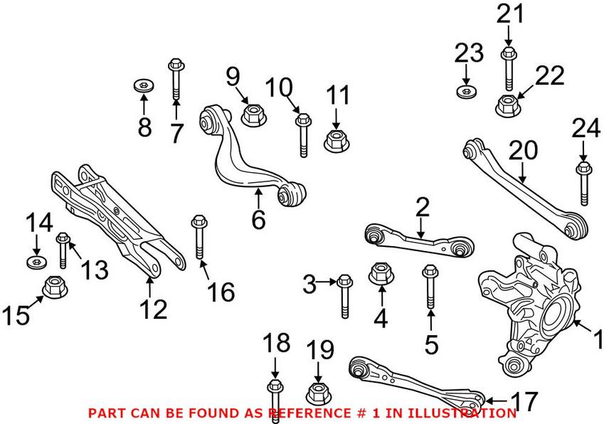 Suspension Knuckle – Rear Driver Side