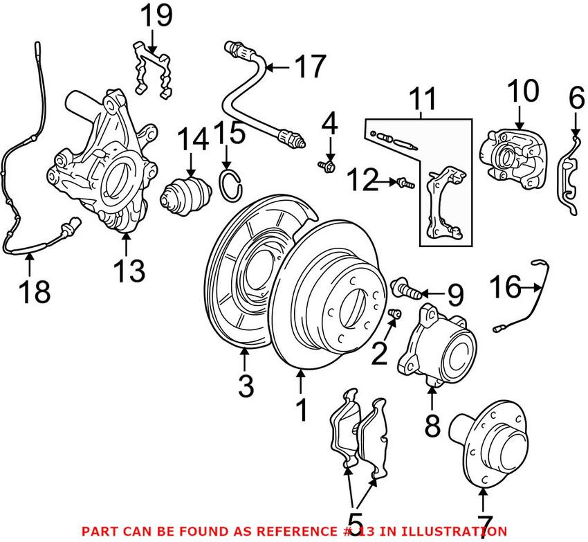 Suspension Knuckle – Rear Pasenger Side