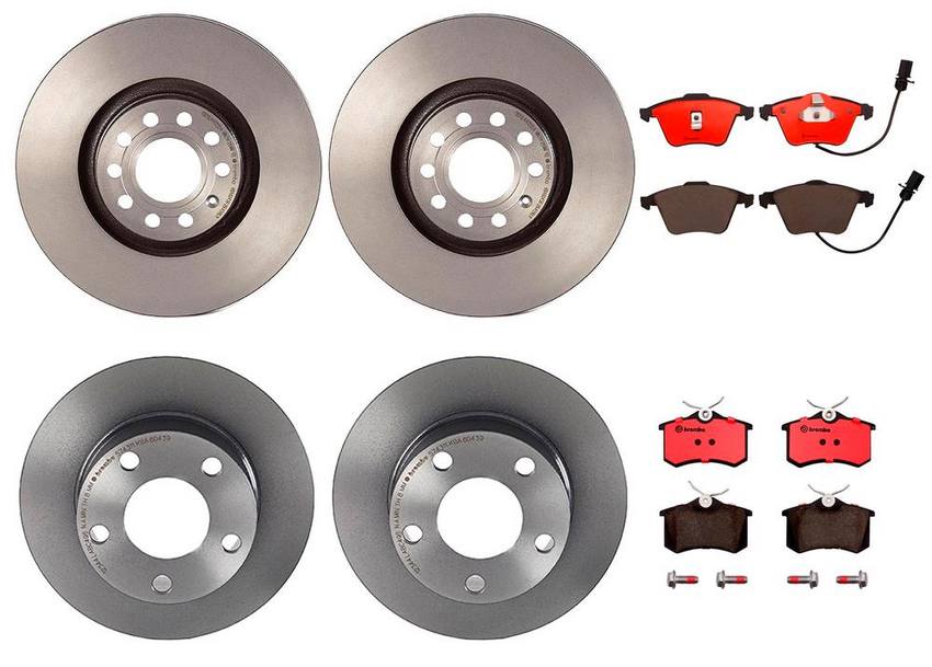 Brembo Brake Pads and Rotors Kit – Front and Rear (320mm/245mm) (Ceramic)