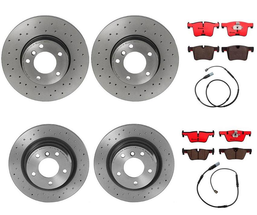 Brembo Brake Pads and Rotors Kit – Front and Rear (312mm/300mm) (Xtra) (Ceramic)