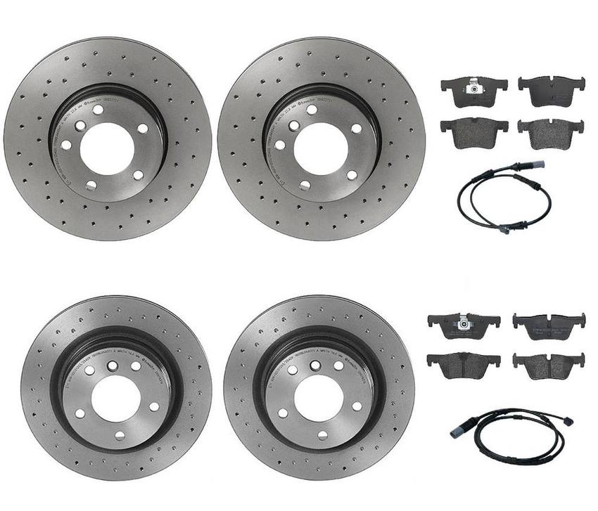 BMW Brembo Brake Kit – Pads &  Rotors Front and Rear (312mm/300mm) (Low-Met) 34216873093 – Brembo 3333510KIT