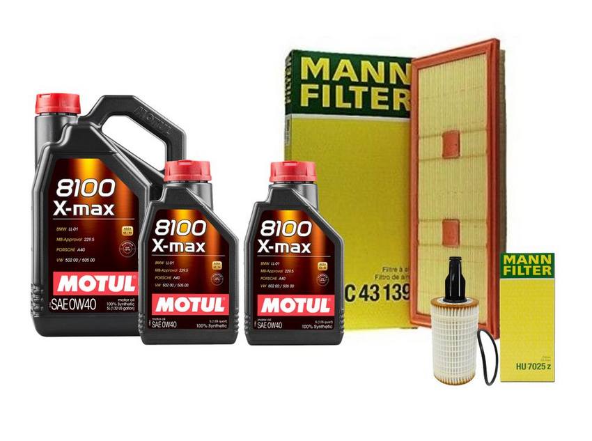 Mercedes Engine Oil Change Kit – Motul 2761800009 (0W-40) (X-Max 8100)