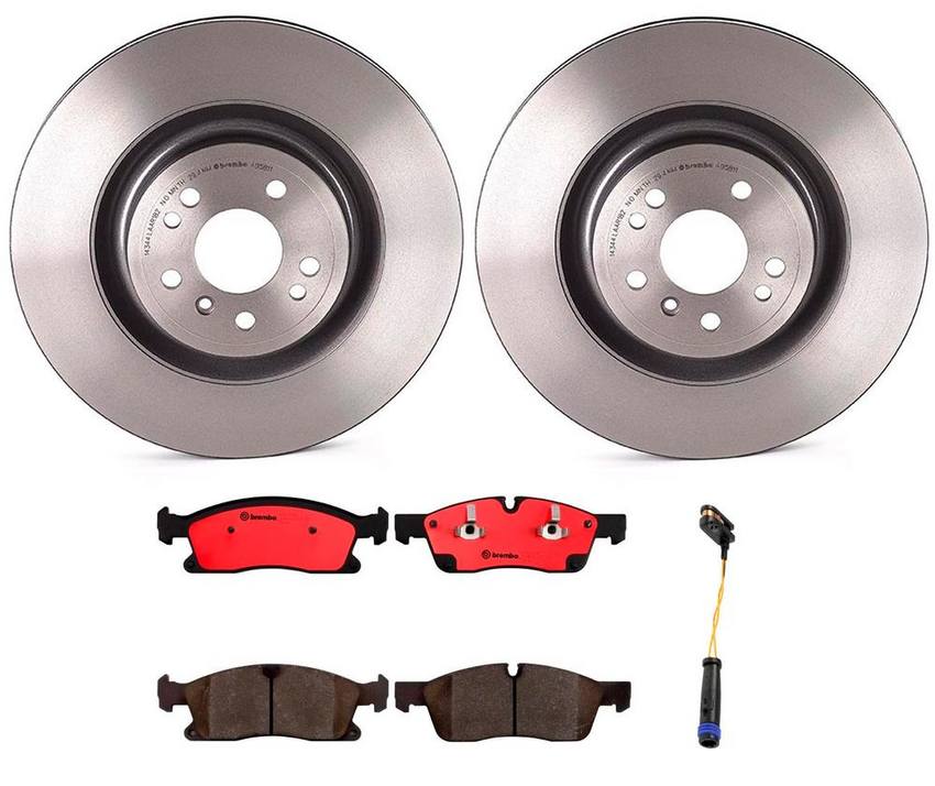 Mercedes Brakes Kit – Brembo Pads and Rotors Front (350mm) (Ceramic) 1664211400 – Brembo 3342244KIT