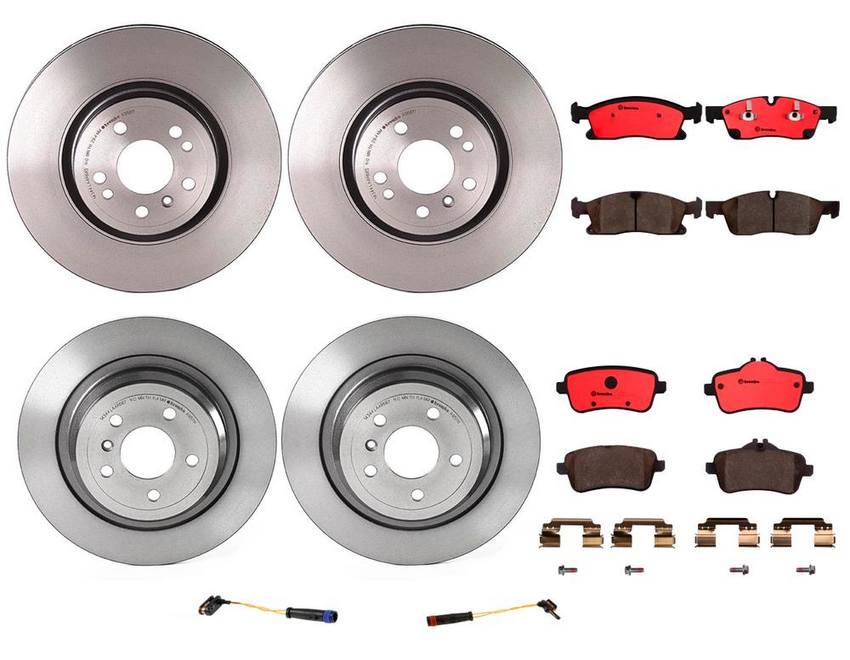 Brembo Brake Pads and Rotors Kit – Front and Rear (330mm/325mm) (Ceramic)