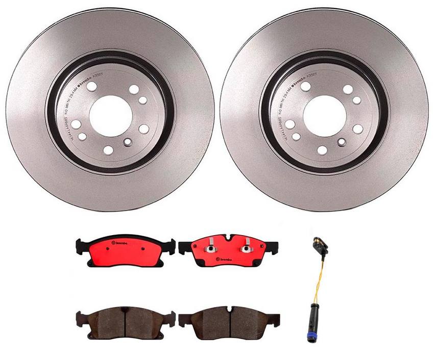 Mercedes Brakes Kit – Brembo Pads and Rotors Front (330mm) (Ceramic) 1664211300 – Brembo 3342283KIT