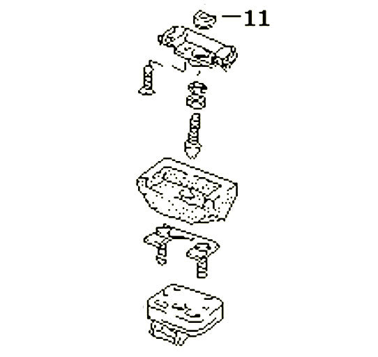 Rennbay Hatch Lock Pin Mount - RB149.1