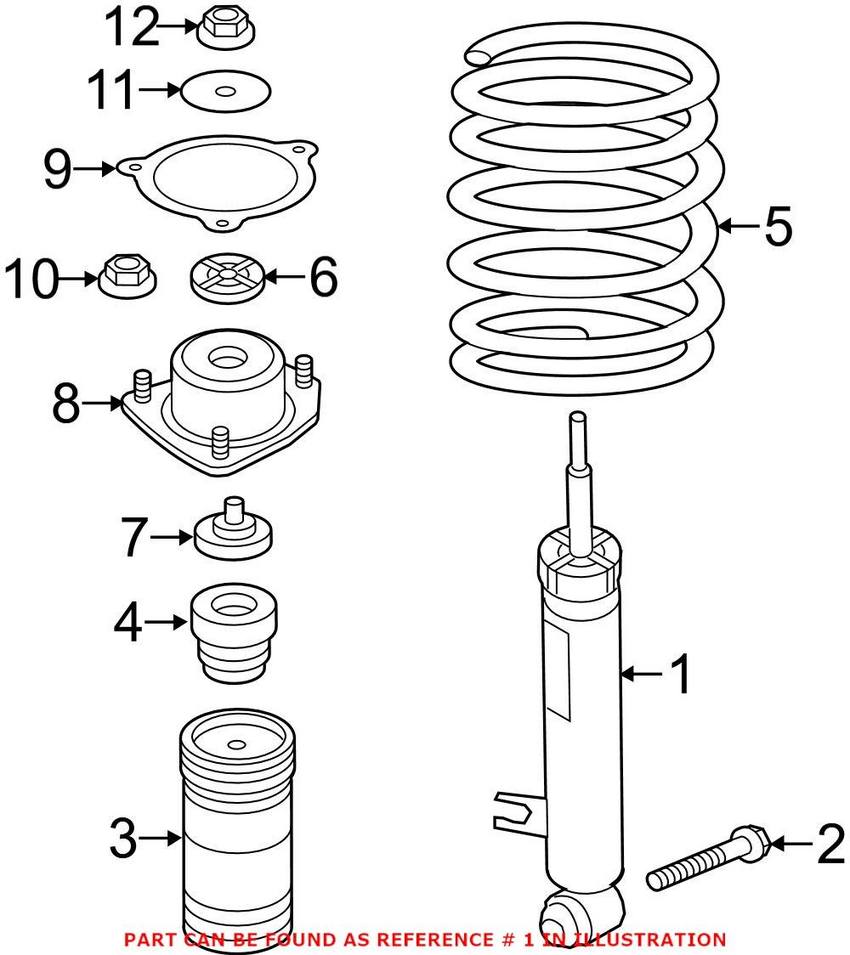 Shock Absorber – Rear Passenger Side