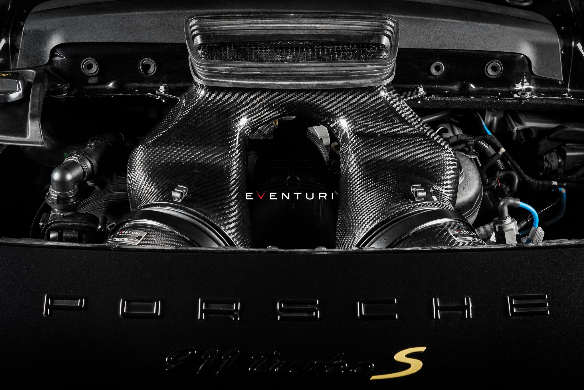 Eventuri Porsche 991 991.2 Turbo / Turbo S Black Carbon Intake System