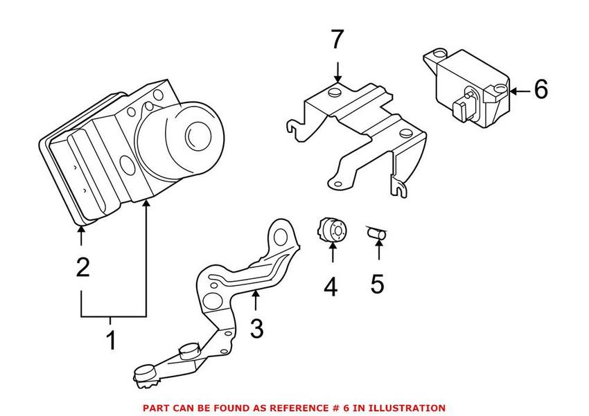 BMW ABS Deceleration Sensor 34526764018