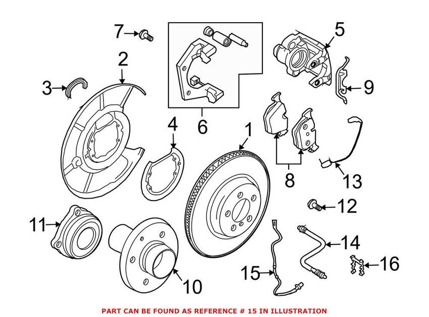 BMW ABS Wheel Speed Sensor – Rear 34526771701