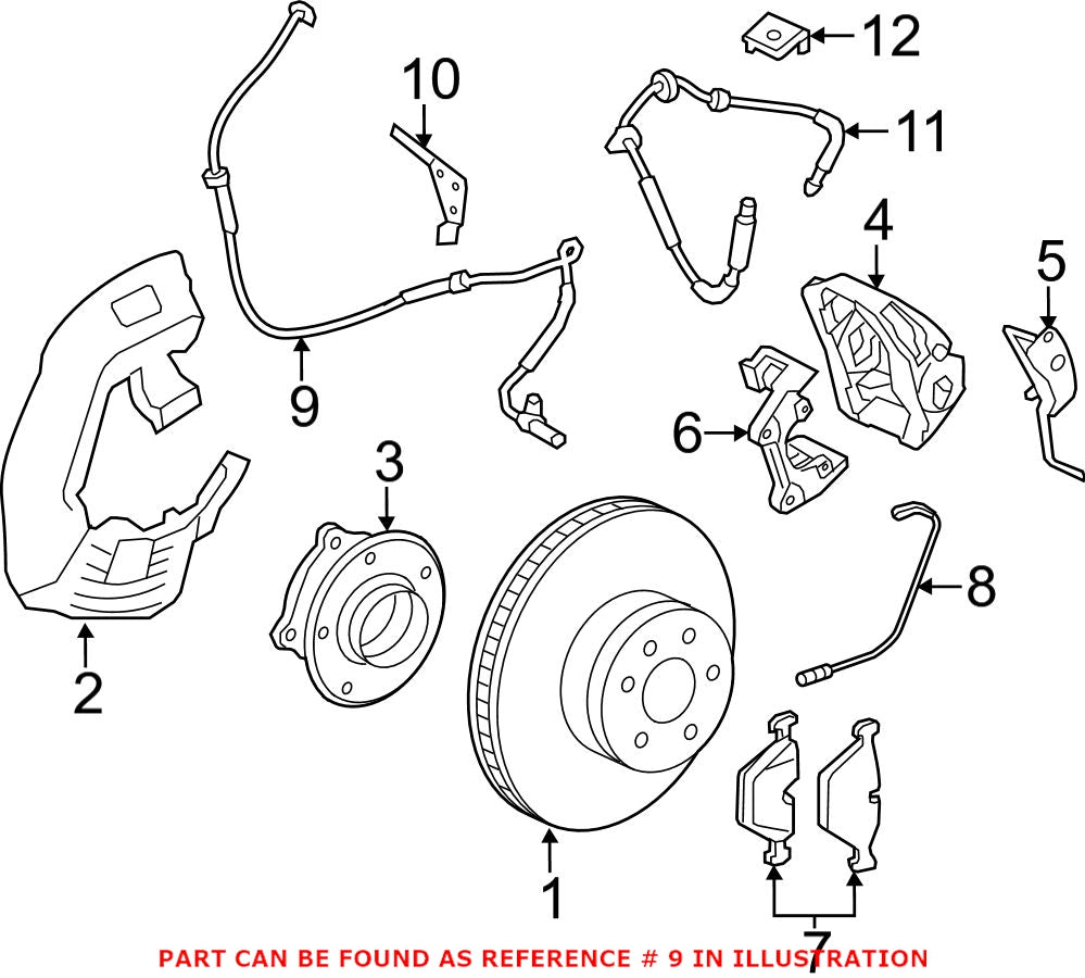 BMW ABS Wheel Speed Sensor – Front 34526784902