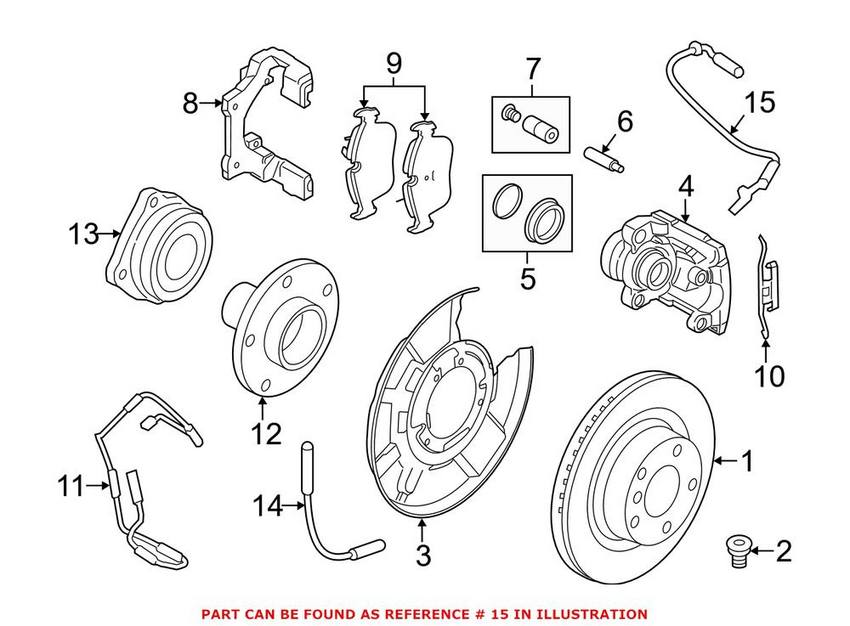 BMW ABS Wheel Speed Sensor – Rear 34526789111