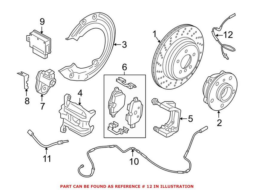 BMW ABS Wheel Speed Sensor – Rear 34526855018