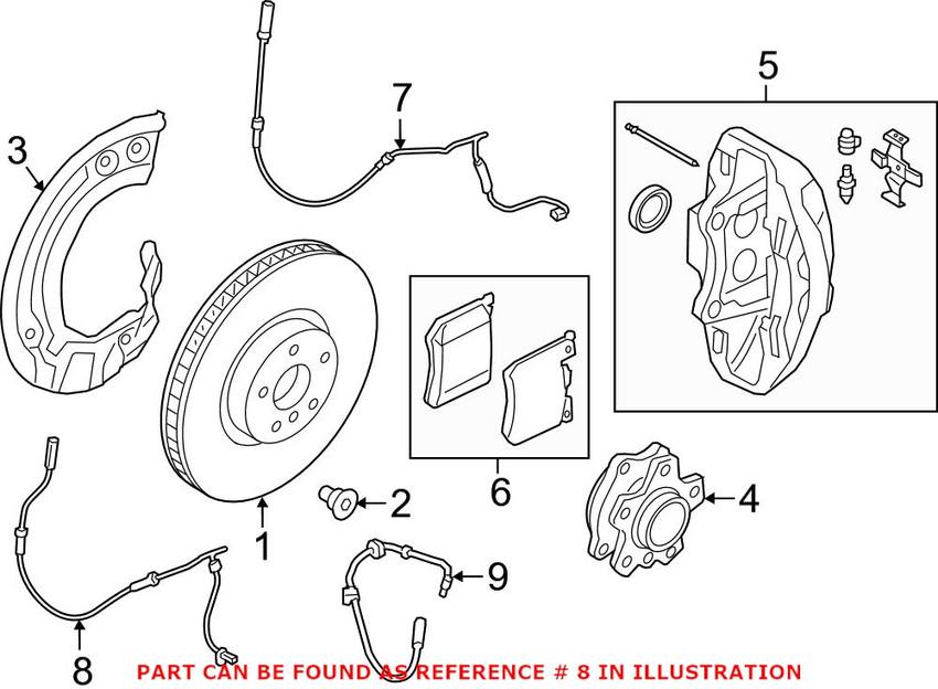 ABS Wheel Speed Sensor – Front