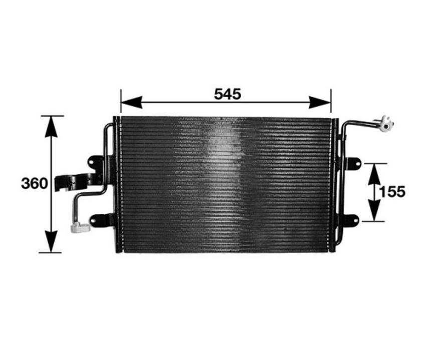 Audi VW A/C Condenser 1J0820413N – Behr 351036384